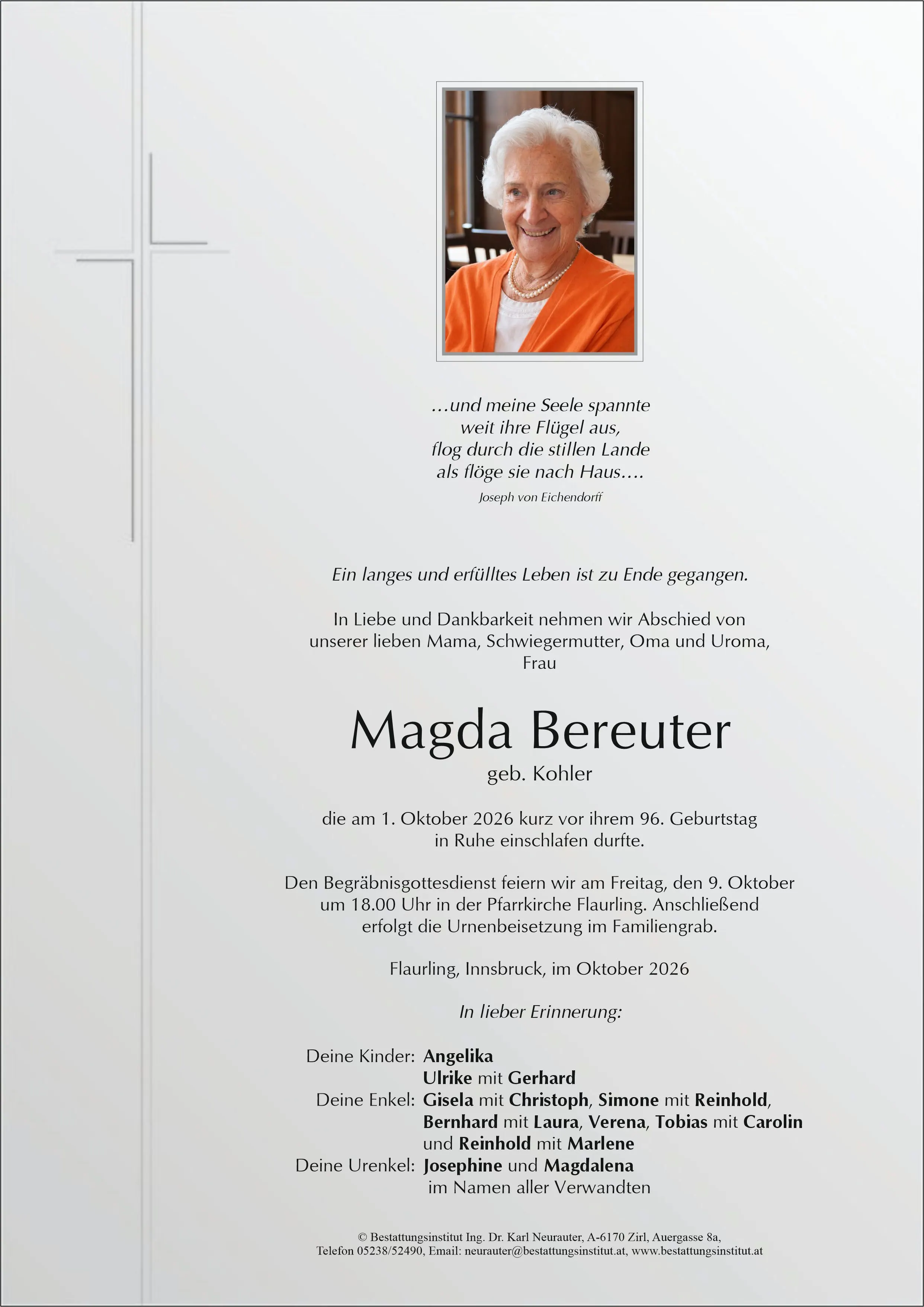 Parte von Magda Bereuter, Flaurling