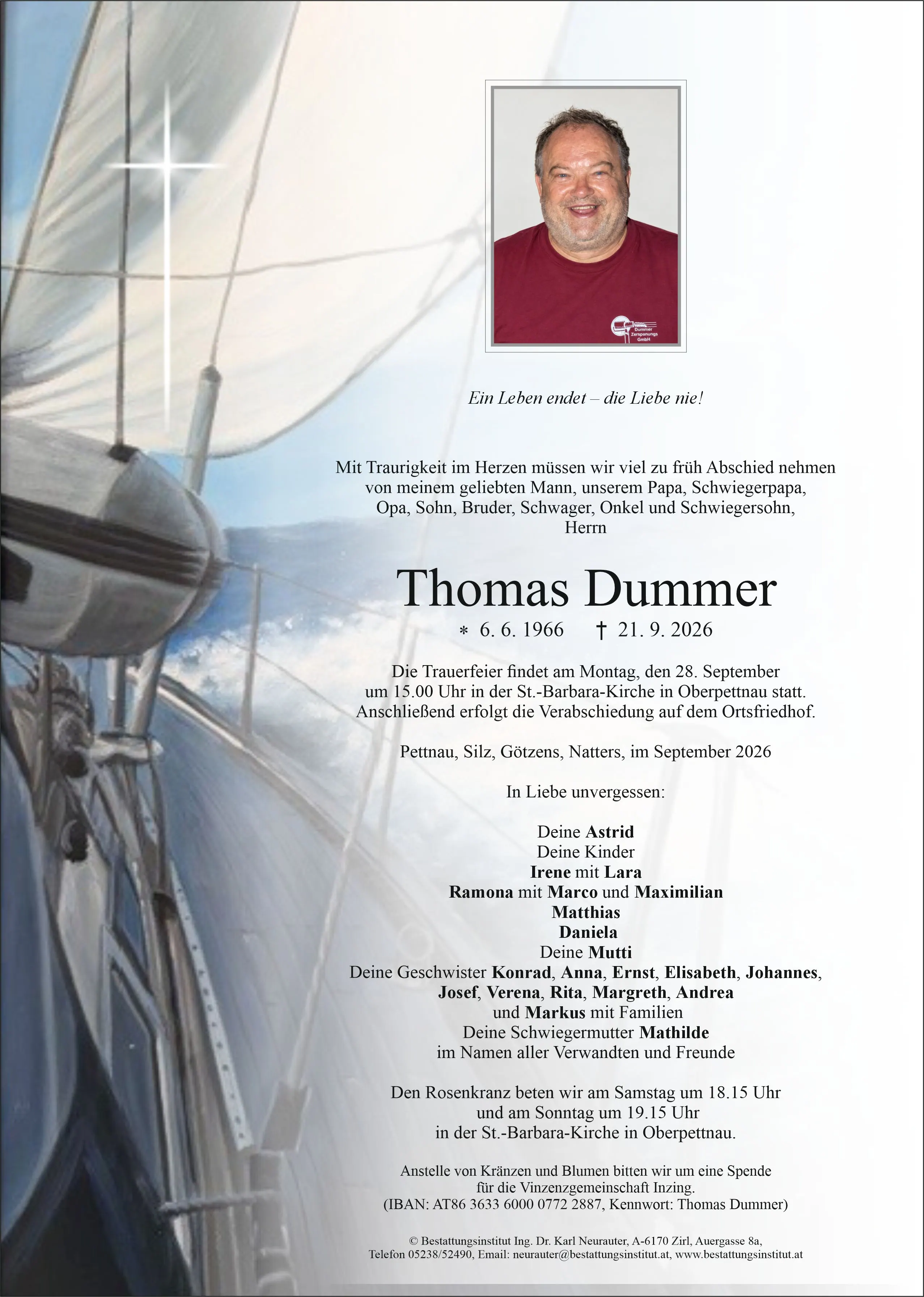 Parte von Thomas Dummer, Pettnau
